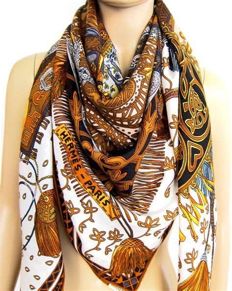 hermes cavaliers du caucase scarf|HERMES Cashmere Silk Cavaliers du Caucase Shawl 140.